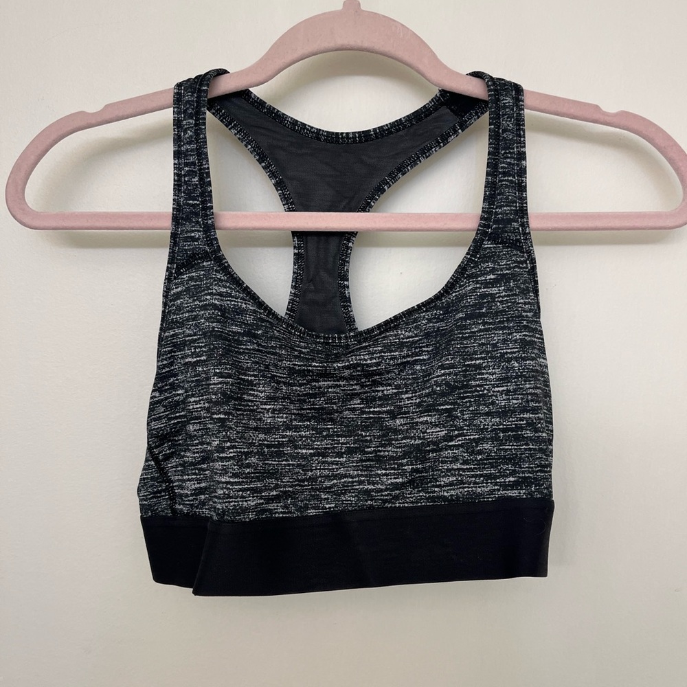 Charcoal Heather Sports Bra